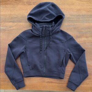 Lululemon Cropped Full-Zip Hoodie. Size 2.